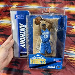 McFarlane NBA Series 8 Carmelo Anthony 2ND Edition Denver Nuggets Blue Jersey