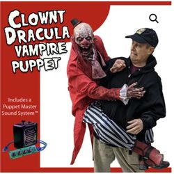 NEW Clownt Dracula Attack Line Puppet 