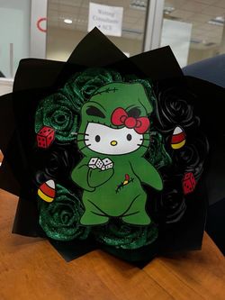 Hello Kitty Halloween Themed Artificial Flower Bouquet