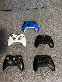 Xbox Controllers Lot of 5 – Xbox Series X/S, Xbox One & Xbox 360
