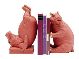 Bookend Hippo Pink (2/Set)