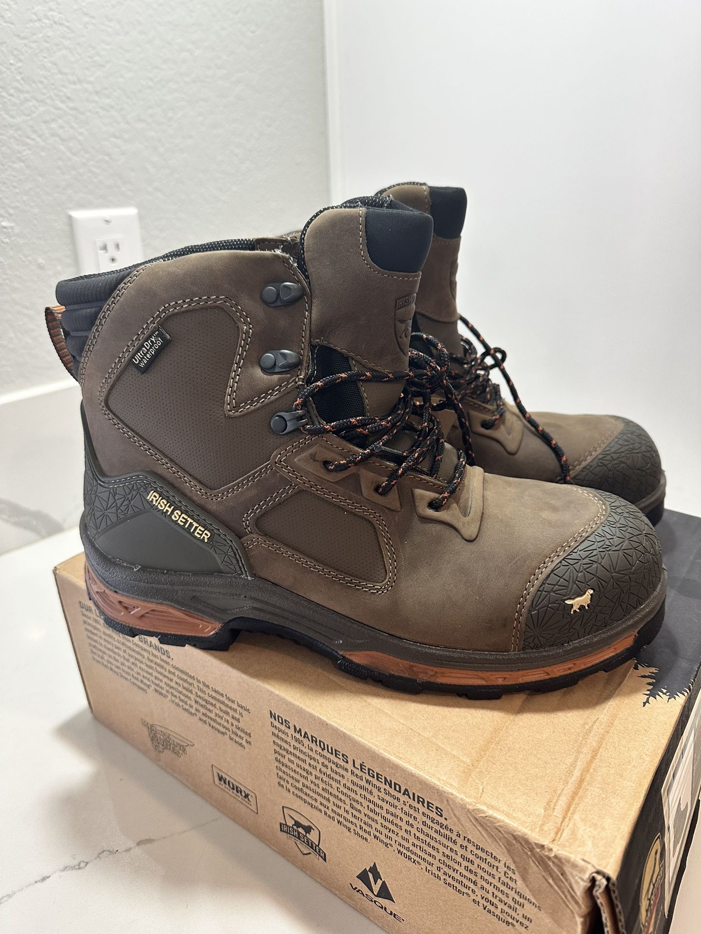 Brand New Red Wing Iris Setter Work Boots For Men. Size 10. Waterproof