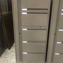 Metal Storage / Filing Cabinets With Wardrobe Rack 