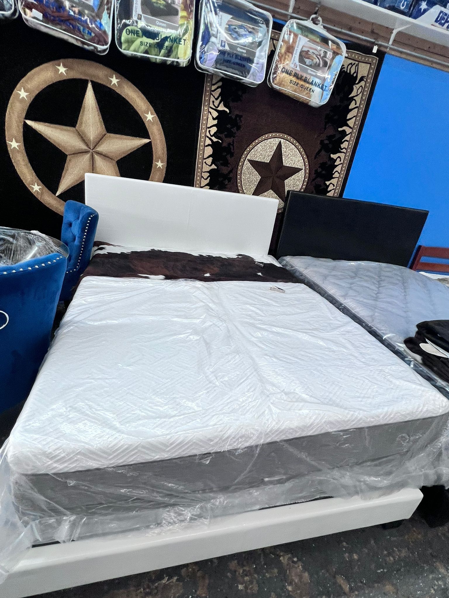 Queen Bed-frame With Mattress $549
