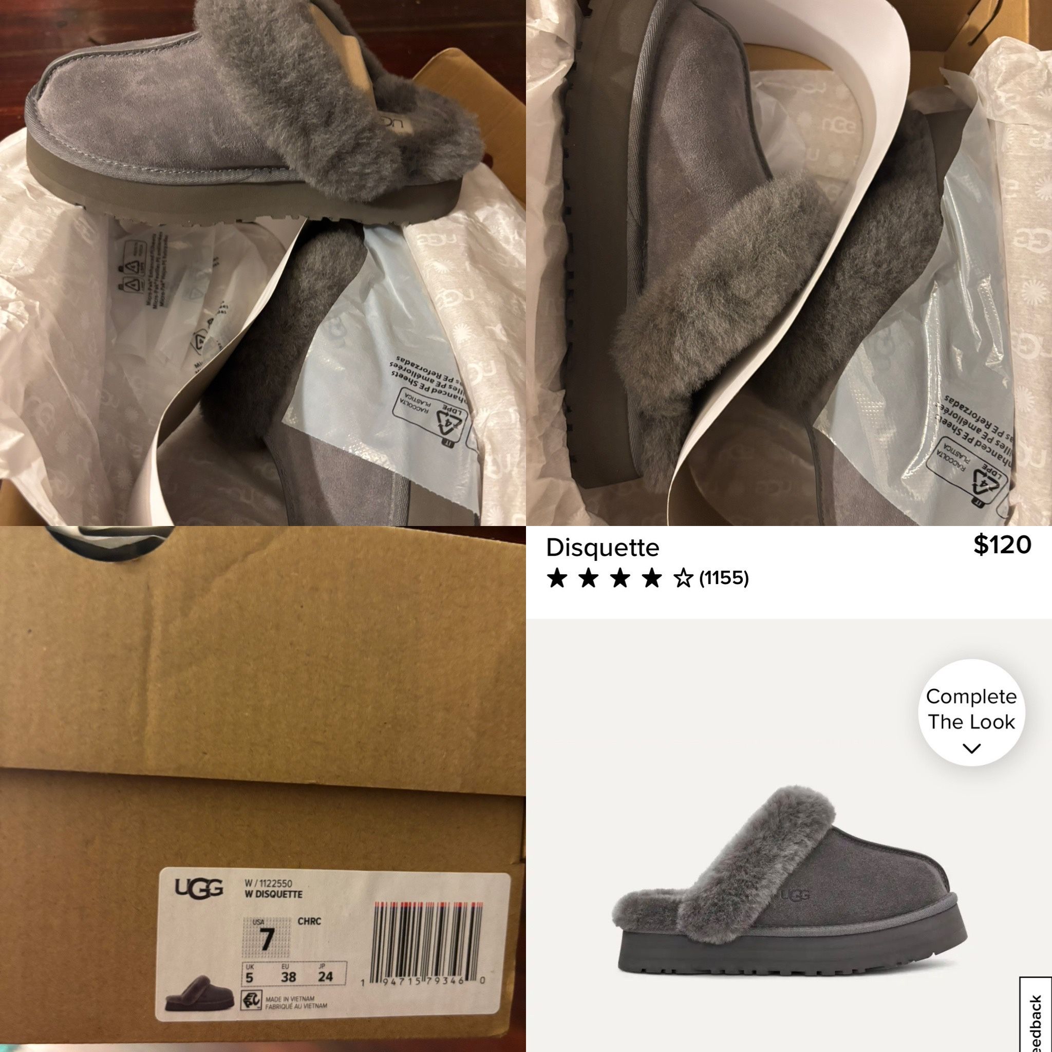 Brand new UGG slippers Size 7