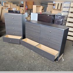 Five and Eight drawers dresser with rails