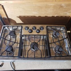 GE Monogram High End residential/commercial Stainless Cooktop 5 burner gas