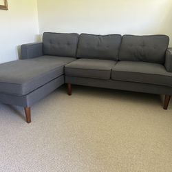 Compact Chase Sofa Grey 