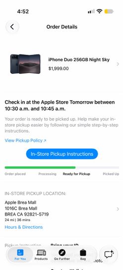 IPHONE DUO BRAND NEW.  NIGHT SKY . 256GB