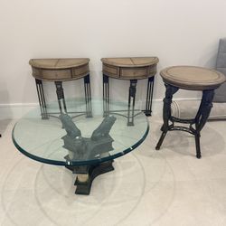 Coffee Table And Side Tables A Collection Of 4 Neo Classical Tables