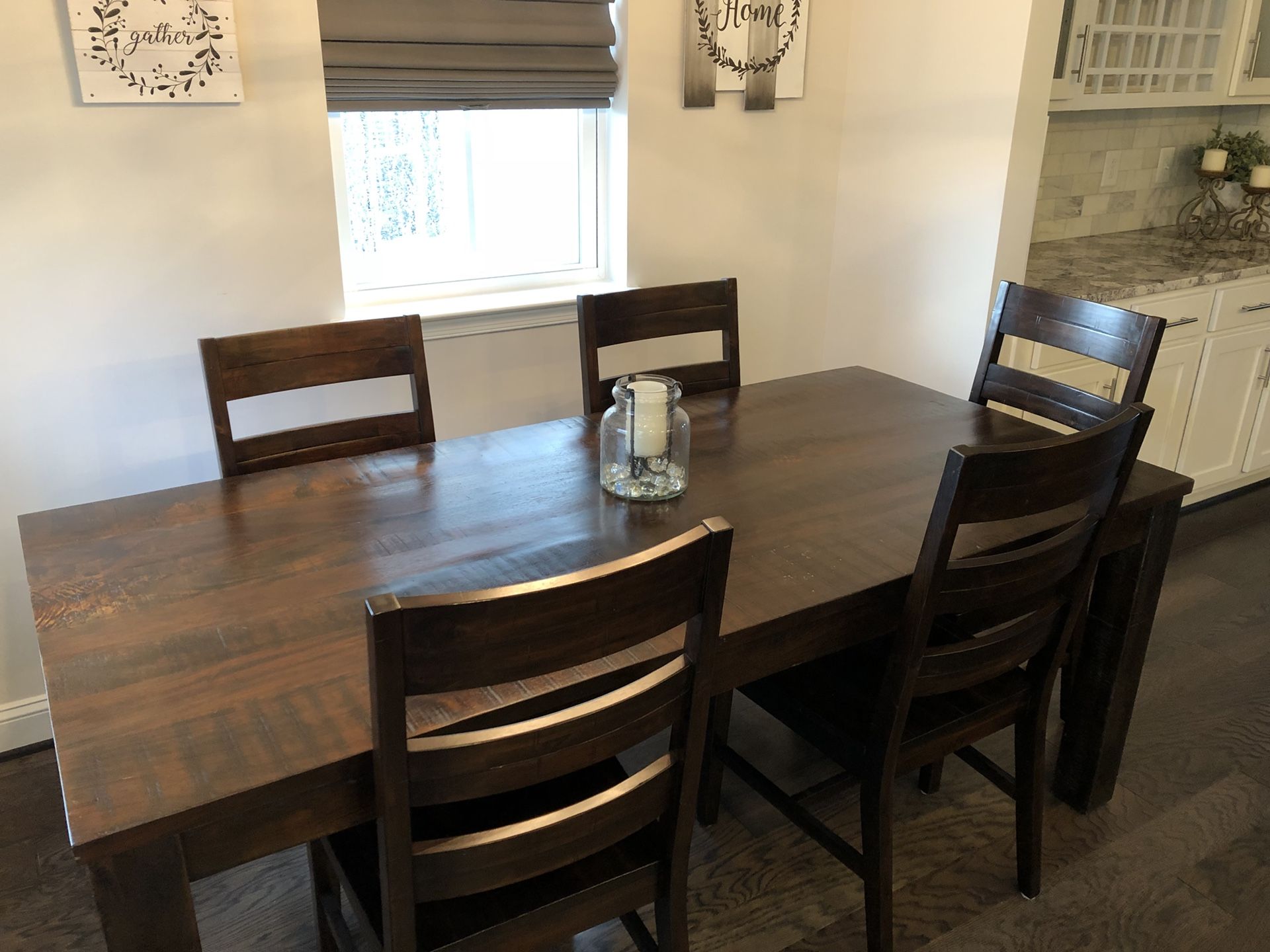 Pier One Parsons Table w/ 6 chairs