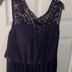 Navy Blue Long Dress Size 12