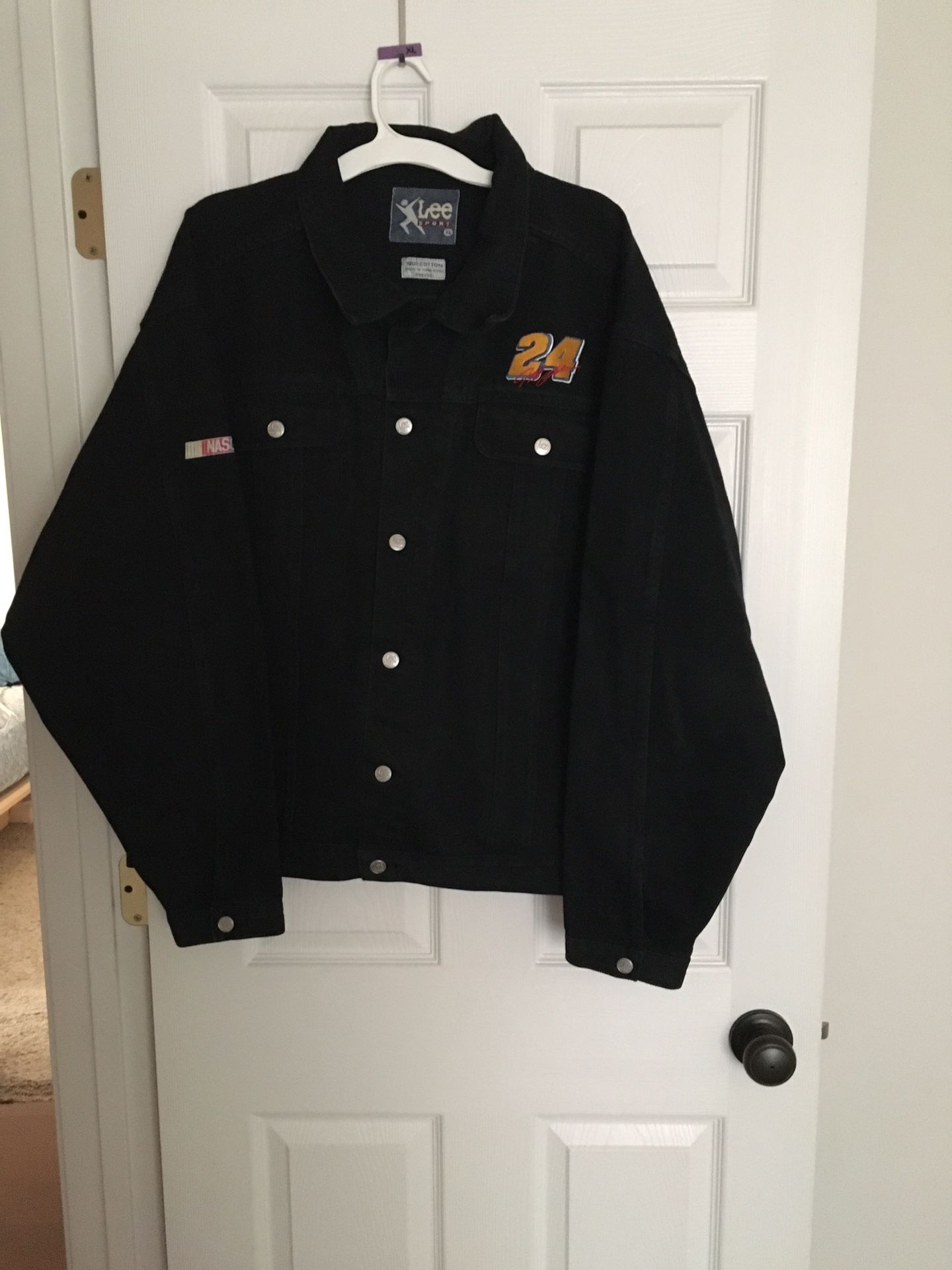 Vintage Lee Sports Jeff Gordan NASCAR Denim Jacket