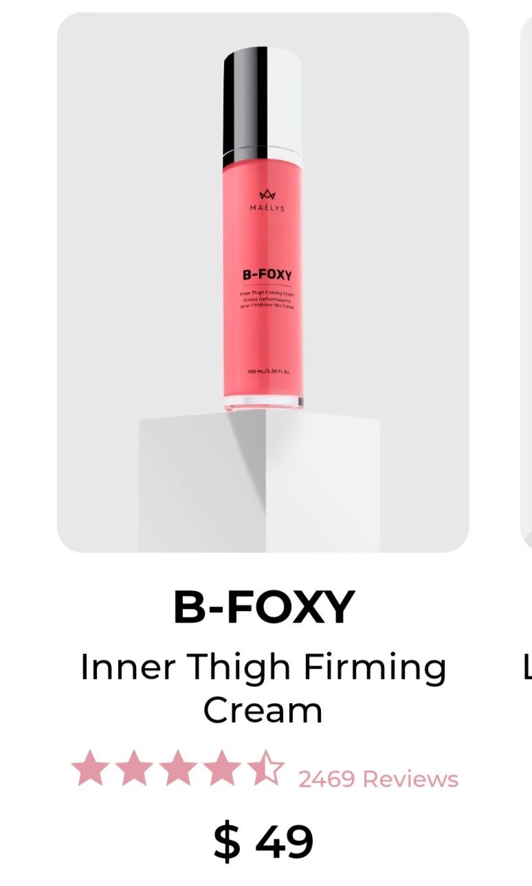 Maelys B Foxy Inner Thigh Firming Cream
