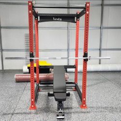 Vesta PR3000 Squat Rack | Power Cage | 11 Guage Steel | 5/8 Holes | Gym Equipment | Fitness |🔴Bar, Bench, Weights Sold Separately🔴| FREE DELIVERY 🚚