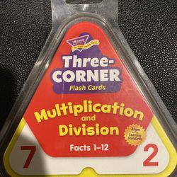 Three Corners Multiplication & Division Math Learning Cards $5