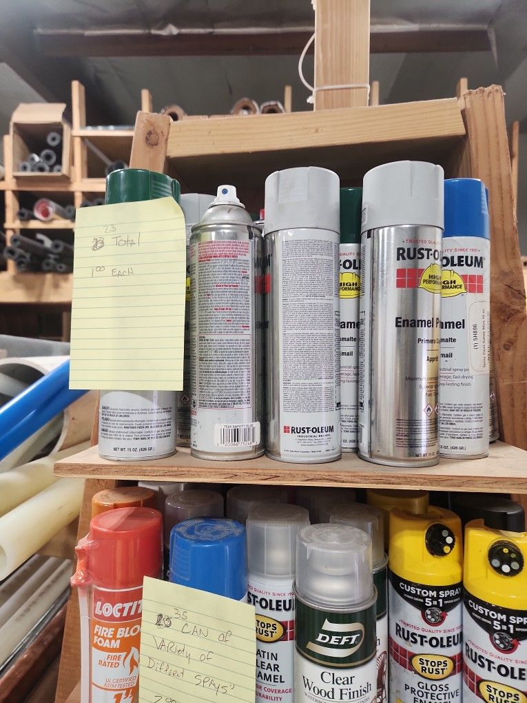 Rust Oleum Rattle Cans 23 Cans I Dollar A Can
