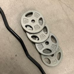 Curl Bar & Weights