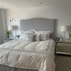 Mirrored nightstands