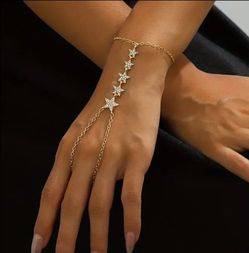 RING BRACELET ( SILVER COLOR )
