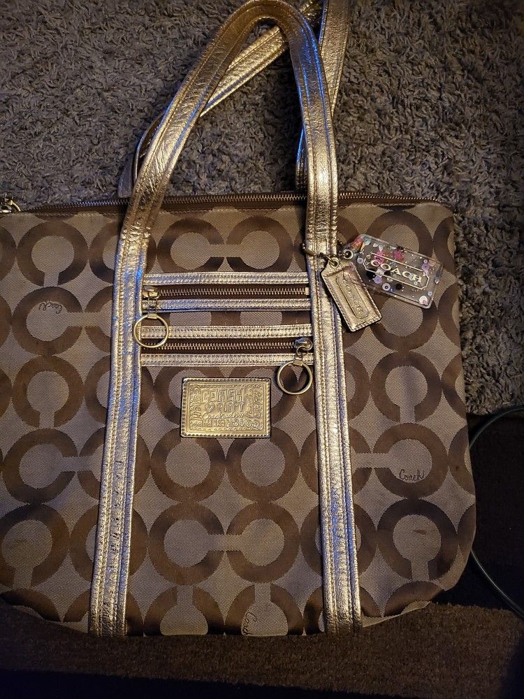 Coach Poppy Tote Bag/purse