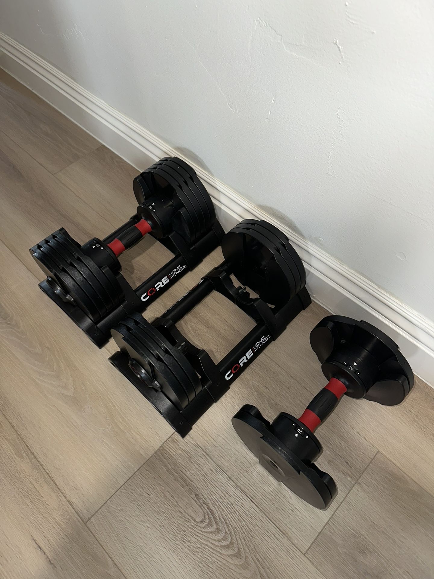 Core Fitness Adjustable Dumbbells (5-50lbs)