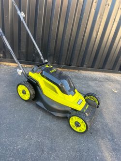 Ryobi ONE+ 18V 13 in. Cordless Battery Walk Behind Push Lawn Mower with  Battery and Charger