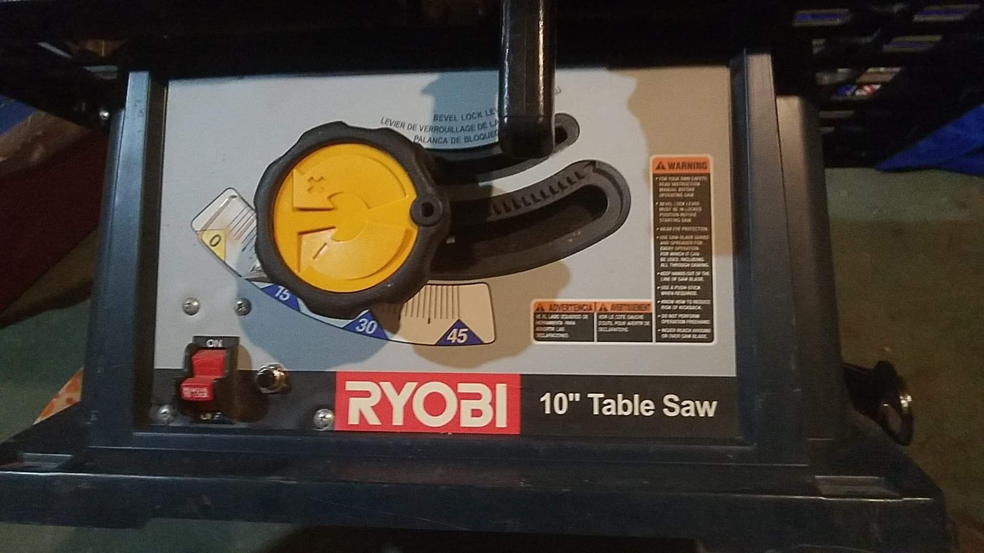 Ryobi 10" table saw