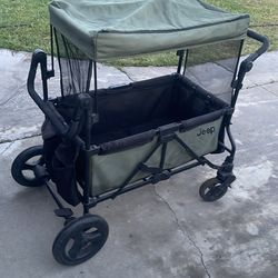 Jeep wagon, green color, front and back brakes