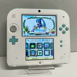 Blue Teal Nintendo 2DS Handheld W/ 12,000+ DS & Retro Games + Wall Charger