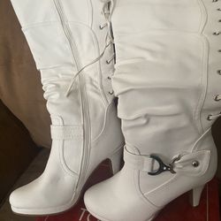 Women White Boots