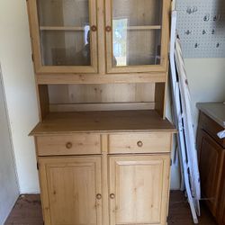 Solid Pine Wood Hutch