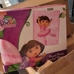 Plush Baby Blanket 40x50 Dora The Explorer