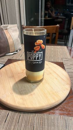Wine Bottle Candle- Handmade