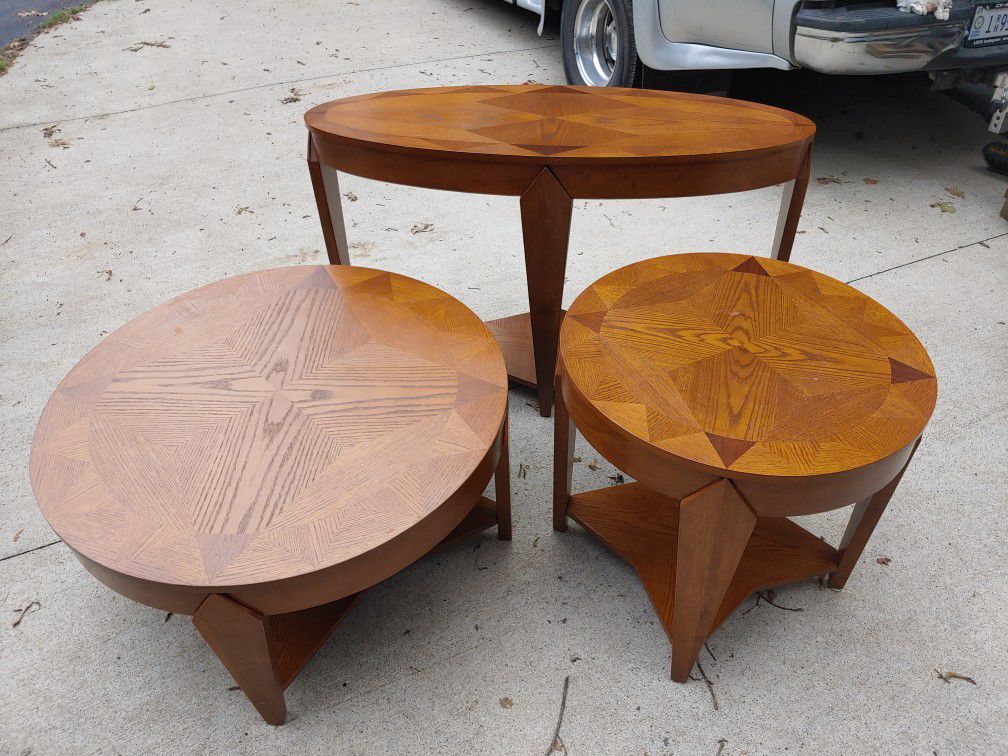 Set Of 3 Mid Centry Tables