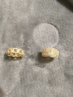 Size 8 Diamond simulated rings