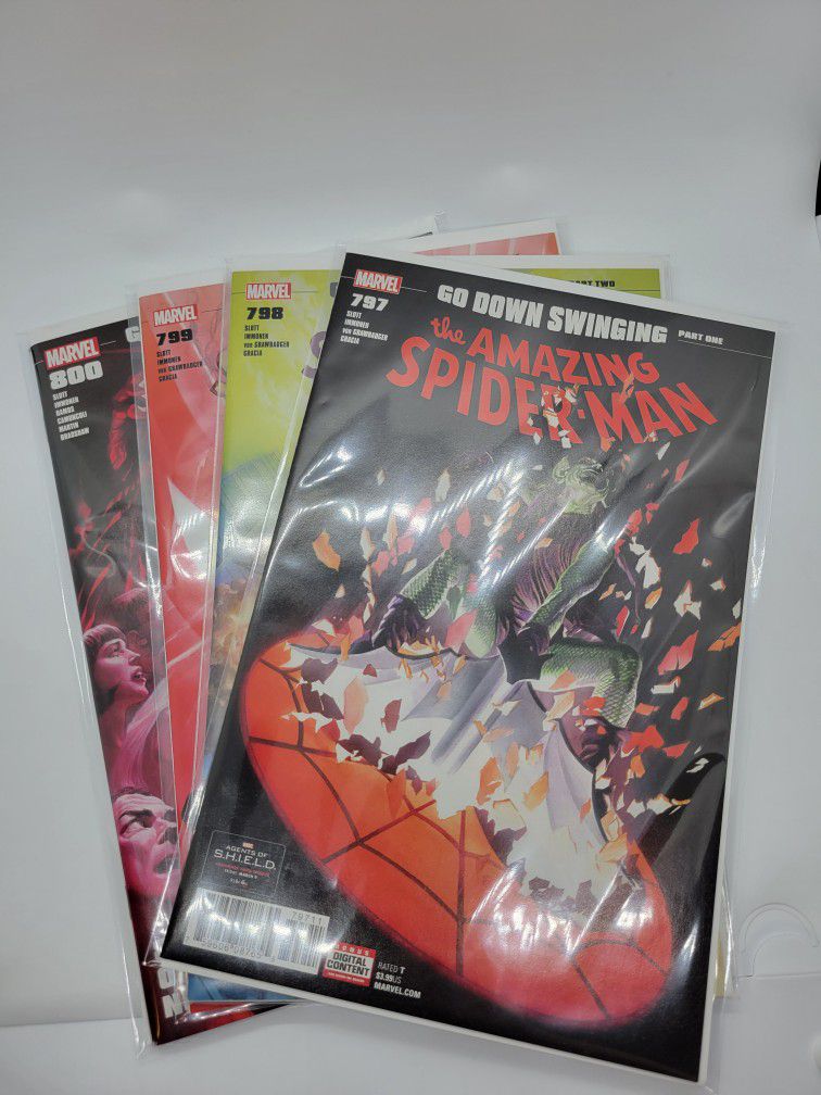 Marvel Comics The Amazing Spiderman #797 798 799 800 Go Down Swinging Set 1st Appearance Of Red Goblin