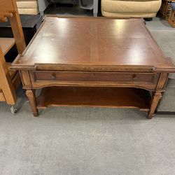 Large Square Wood Coffee Table (in Store)