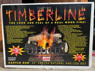 NEW Timberline gas log set 24” vented