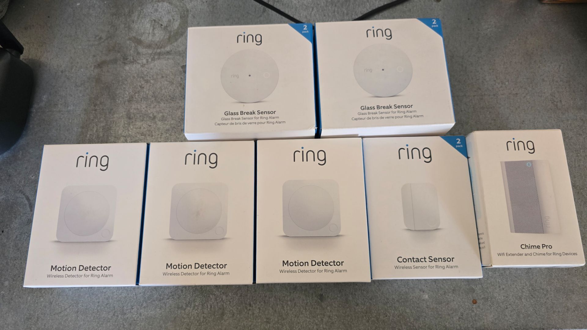 Ring Alarm-Glassbreaks/Motions/Contacts/Chime Pro