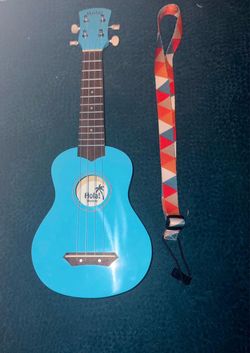 Hola! Ukulele in blue with strap