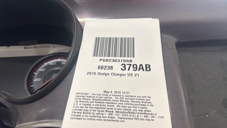2015 Dodge Charger dash