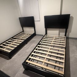 2 Twin Size Bed Frame All New Furniture And Free Delivery Free Installation 