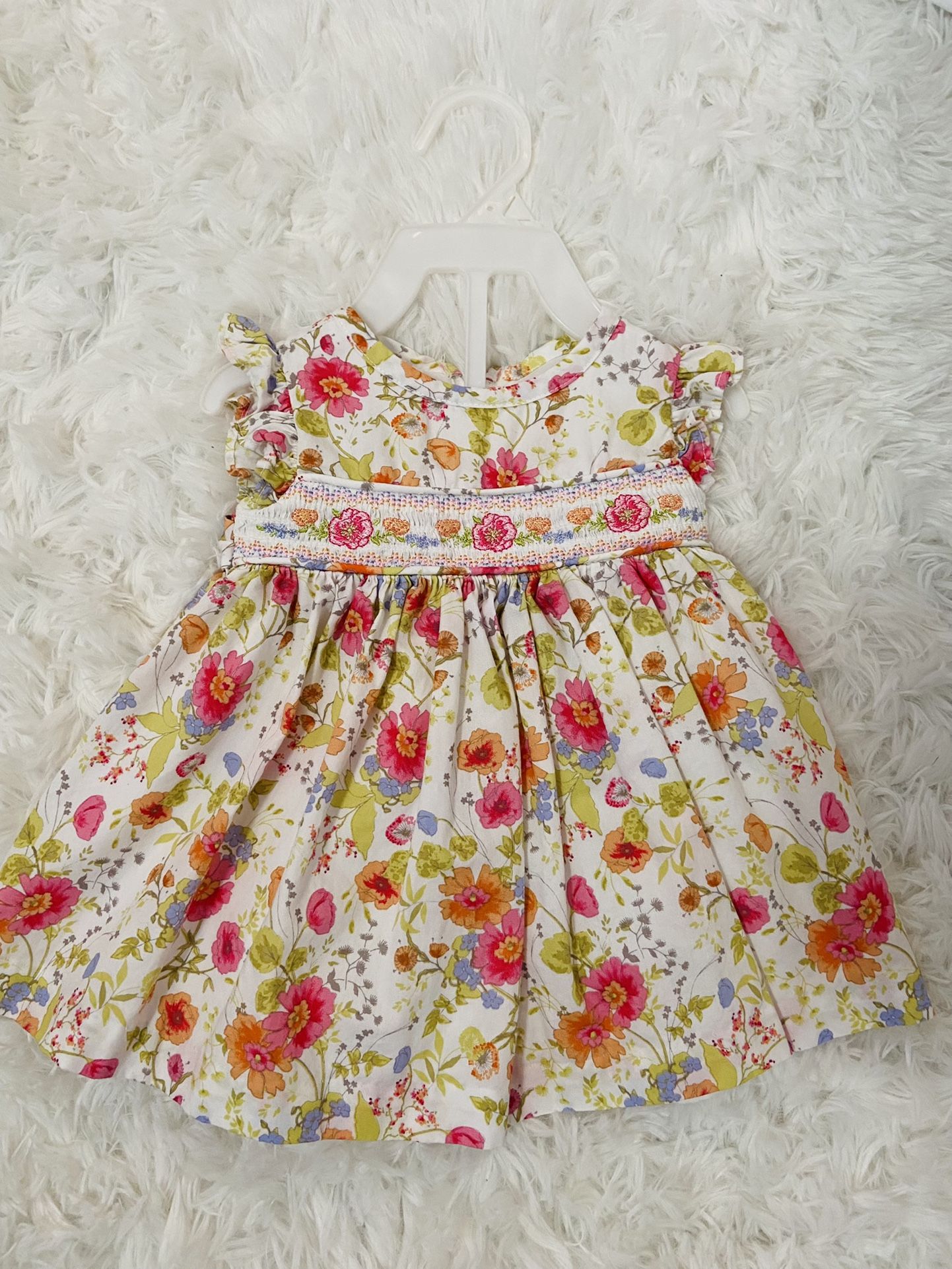 Baby Girl Floral Dress And Matching Underwear 