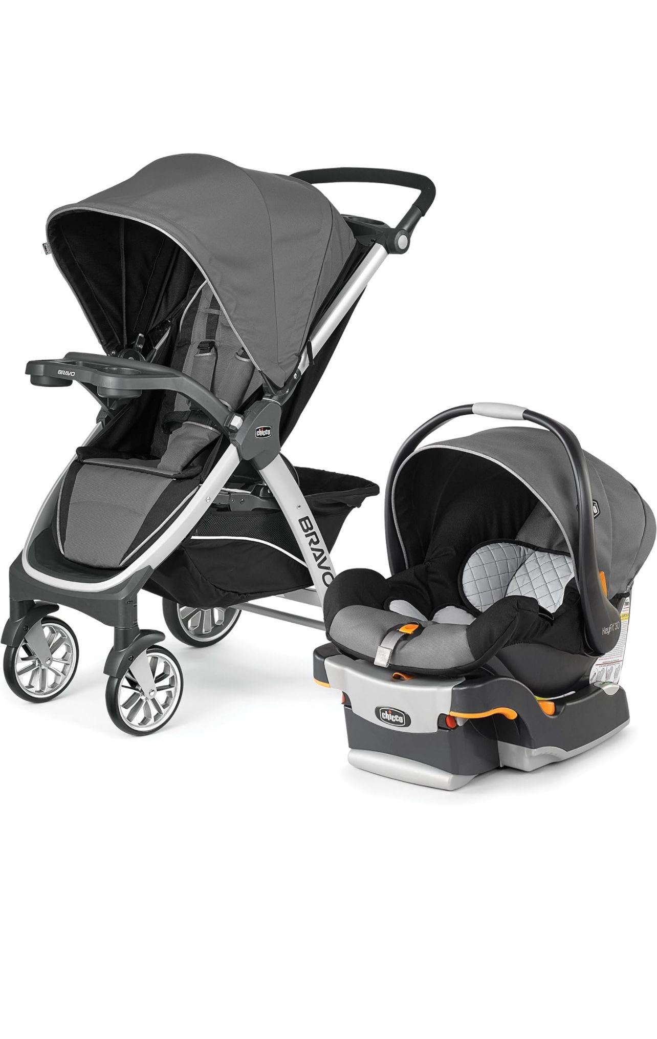 Chicco Bravo LE Stoller + Baby Car seat