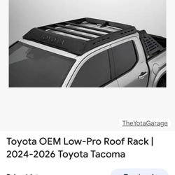 2025-2026 Toyota Tacoma Factory Roof Rack 