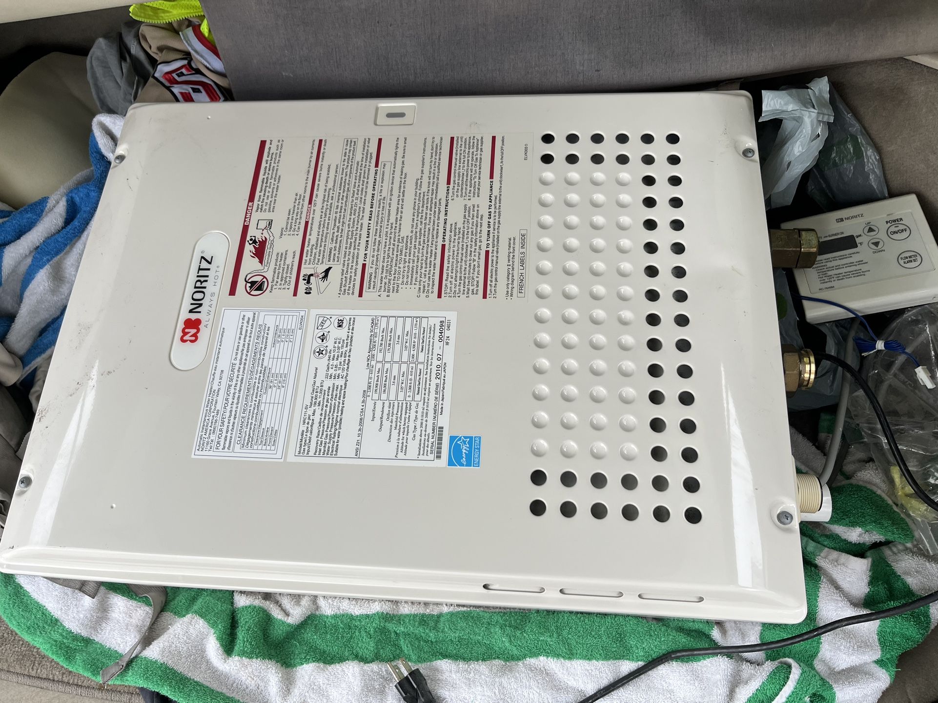 Noritz Tankless Water Heater & Filter