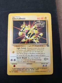 Electabuzz Pokémon First Movie Promo Card