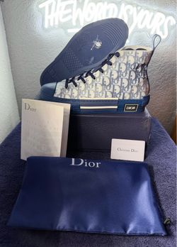 Luxury blue high top shoes size 9-9.5 men