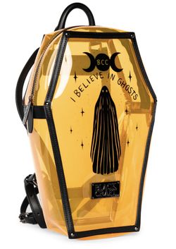 Blackcraft Cult Orange Clear Coffin Backpack
